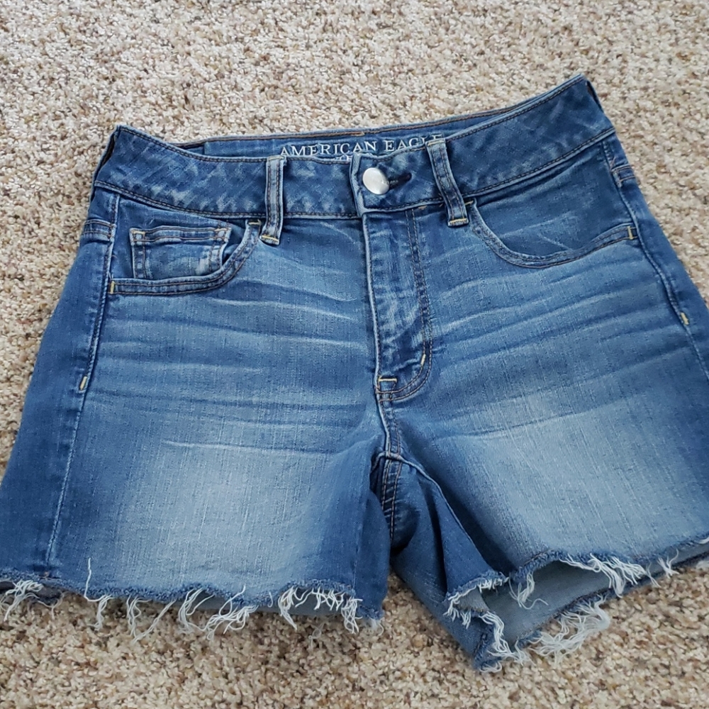 American eagle super stretch hi-rise shortie